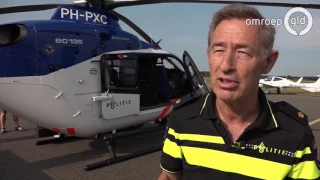 Proef met politiehelikopter op vliegveld Teuge