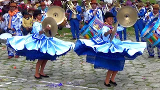 Lindas CHOLITAS y SUS CH'UTAS de TAJARA CHICO y banda Majestuosa ILLIMANI Bolivia, Hujatajata 2023