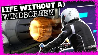 Riding a Motorcycle Without a Windscreen - How to Cope With Wind!