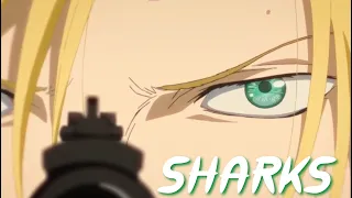 Banana fish AMV - SHARKS Imagine Dragons