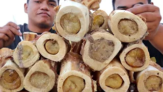 OUTDOOR COOKING | BONE MARROW MUKBANG (HD)