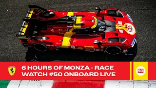 Ferrari Hypercar | Onboard the #50 LIVE race action at 6 Hours of Monza 2023 | FIA WEC