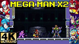 Mega Man X2: All X-Hunter Stages + Final Boss [4K]