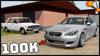 БЕХА М5 За СОТКУ! Убитый НО ЕДЕТ! - BeamNg Drive