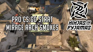 CS:GO Tactic - NIP Mirage B Arch Smokes Execute