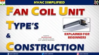 HVAC Training - Fan Coil Unit (FCU) Types & Construction Explained Of Beginner's