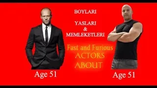 Hızlı ve Öfkeli Film Oyuncuları Hakkında ve Yaşları ( fast and furious real age )