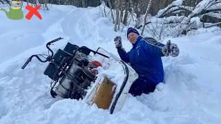 Тестируем снегоход Буран вдвоем в лес легко(полный газ)руль налево Буран направо..