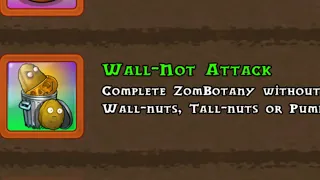 How to get the Wall-not attack achievement in plants vs zombies