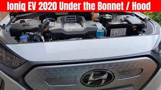 Hyundai Ioniq EV 2020 Under the Bonnet / Hood (4K)