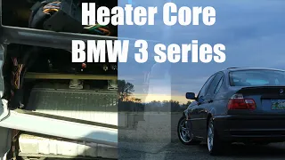 BMW Heater core Removal / replacement, E46 3 series (No dashboard removal)