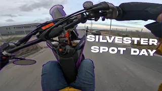 Silvester Spot Action mit EXCs, Burnouts und Wheelies | EXC 500 Supermoto