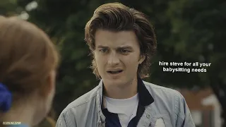 steve harrington loving babysitting.