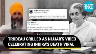 Canadians Chew Out Trudeau As Nijjar's Indira Gandhi Video Goes Viral; 'New Pakistan' | Watch