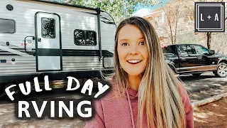 What a FULL DAY of RV LIVING in our new Travel Trailer is Like at Capitol Reef!