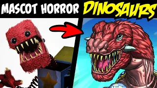 What if MASCOT HORROR CHARACTERS Were DINOSAURS?! (Banter & Speedpaint)