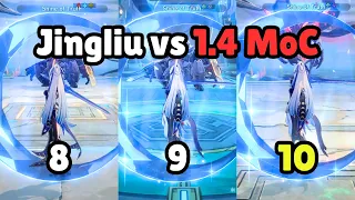 Jingliu destroys New 1.4 MoC (Stage 8-10) - F2P Lightcone