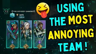 Using Annoying Team to annoy others 😹|| The Most Annoying Heroes of Arena 🤡||Shadow Fight 4 Arena