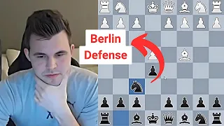 How Magnus Counters the Bishop’s Opening with the Berlin Defense