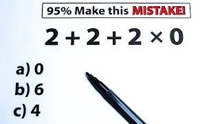 2 + 2 + 2 × 0 = ❓️