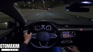 2021 VW Passat B8 Variant 2.0 TDI - POV night drive