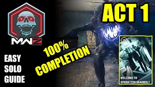 COD MW3 Zombies, All Act 1 Missions - Easy Solo guide