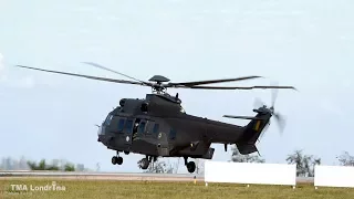 Eurocopter/Helibras EC725 - HM-4 Jaguar from Brazilian Army starting the engines and taking off