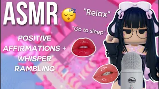 Roblox ASMR ~  positive affirmations + personal attention 💗(whisper rambles, mouth sounds)