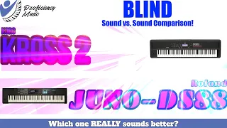 Korg KROSS 2 vs Roland JUNO-DS88: BLIND Sound vs Sound Comparison!