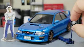 Bunta Fujiwara's Initial D Subaru Impreza WRX STI Model Car Full Build Step By Step (ASMR)