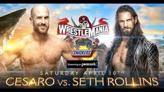 WWE 2K20 WrestleMania 37 Simulation: Cesaro vs Seth Rollins