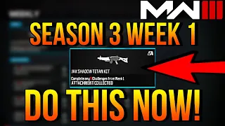 How To Complete ALL SEASON 3 WEEK 1 Challenges MW3 (Multiplayer)