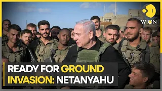 Israel-Palestine War: Netanyahu meets IDF soldiers at Gaza border, says ready for ground invasion