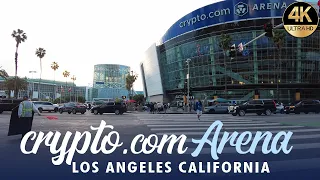 Outside Crypto com Arena Before Los Angeles Lakers NBA Playoffs Game 6 of Western Conf 4/29/2023