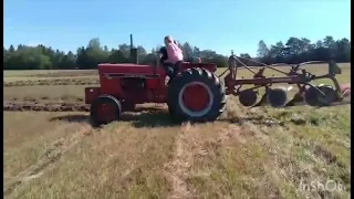 IH Tractor & 3 Bottom Plow