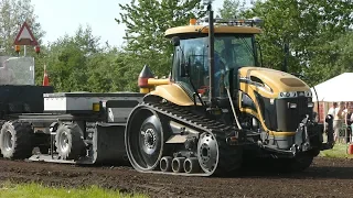 CAT Challenger MT765C Pulling The Heavy Sledge at Aabybro Pulling Arena | Tractor Pulling Denmark