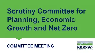 Scrutiny Committee for Planning, Economic Growth and Net Zero on 15 March 2023