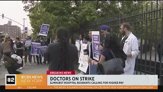 Doctors now on strike at Elmhurst Hospital in Queens