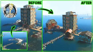 FALLOUT 4: MAKING A SETTLEMENT ON A TINY ISLAND - Part 2  #fallout4