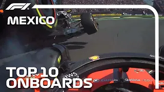 Perez And Leclerc Collide And The Top 10 Onboards | 2023 Mexico City Grand Prix | Qatar Airways