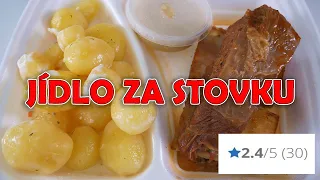 NEJHŮŘE HODNOCENÁ RESTAURACE NA DÁMEJÍDLO - Jídlo za Stovku!