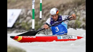 Anton Franz's (Ger) C1 Men winning run - 2019 ICF Slalom World Cup2, Bratislava (SK)