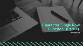 Character Single Row Function (Part 1) (UPPER, LOWER, INITCAP, CONCAT, LENGTH,) || SQL (14)