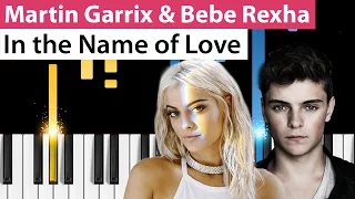 Martin Garrix & Bebe Rexha - In the Name of Love - Piano Tutorial - How to Play