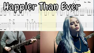 Billie Eilish - Happier Than Ever Guitar Cover With Tab