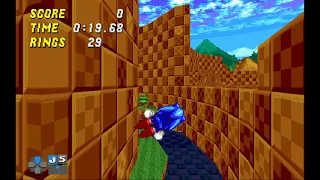 SRB2 XMomentum - Greenflower Zone Act 2 Speedrun (Sonic, 0:42.08)