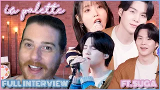 IU Palette ft. SUGA (of BTS) // FULL INTERVIEW Reaction