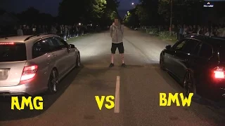 C63 AMG VS 335I Streetracing