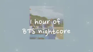 1 hour bts nightcore / sped up playlist (2022)