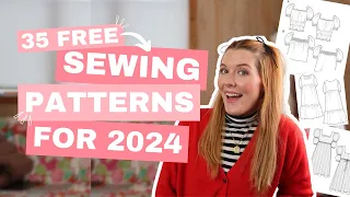 Try These 35 Free Sewing Patterns In 2024 | #sewing #sewingtutorial #sewingpatterns